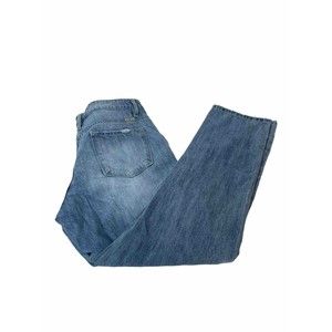 KanCan High Rise Cuffed Straight Denim Jeans (KC7333M) size 9/28, Light Blue